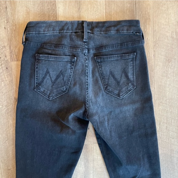 Mother The Looker Night Hawk Black Skinny Jeans - Picture 10 of 12